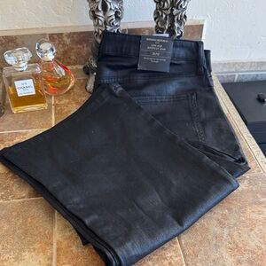 Banana Republic low-rise boot cut Black shimmery, jean Jeans